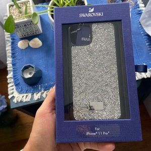 Swarovski cell phone case for the iPhone 11 Pro.